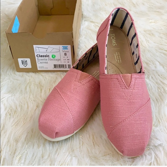 Toms Shoes - TOMS Classic Rosette heritage canvas Size:8